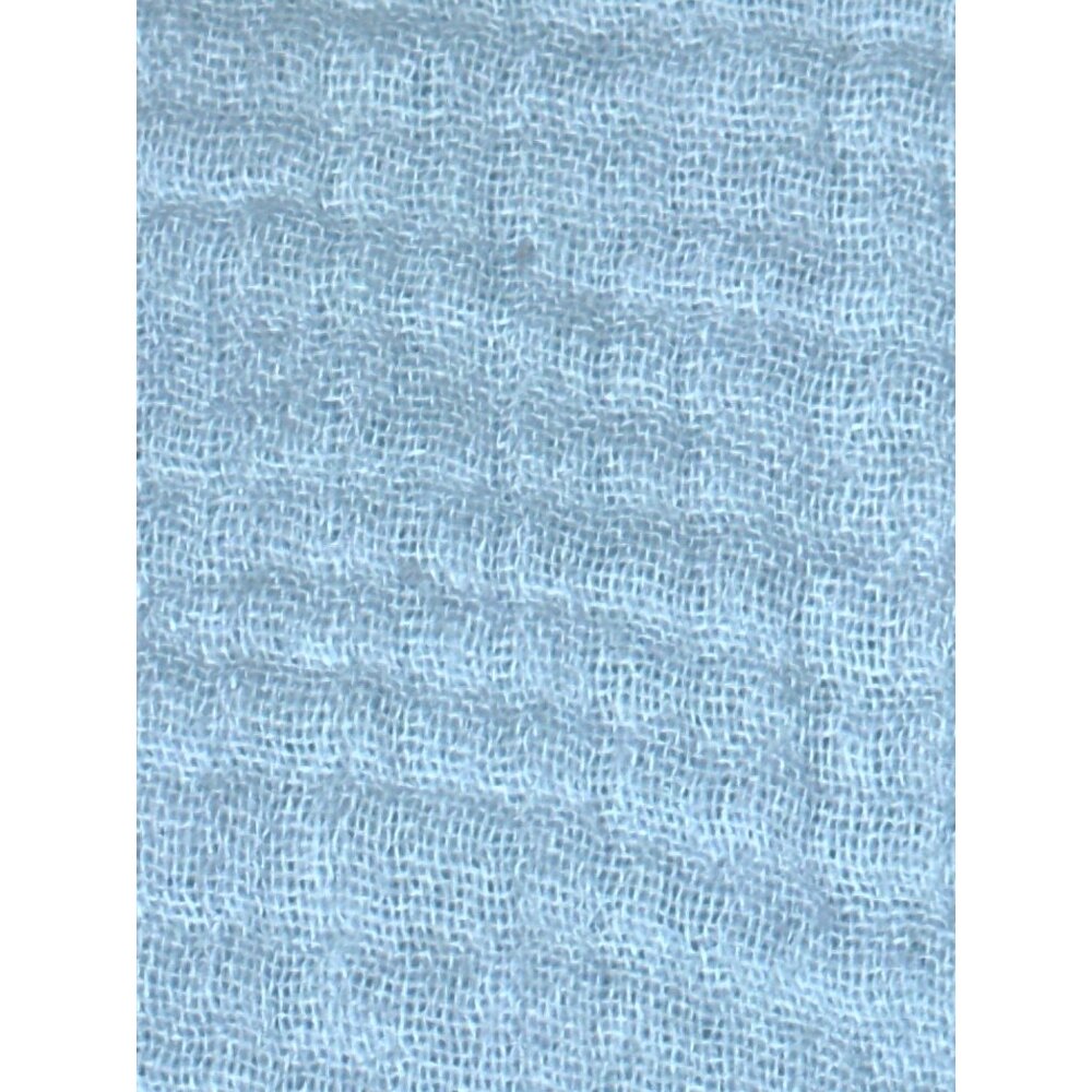 CCC Light Blue Cotton Boxy Top All Cotton Front Pockets Long Sleeve Blouse Large - Picture 7 of 7